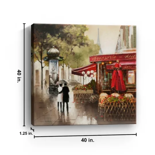 Kirkland's Home Paris In The Rain Giclee Canvas Art Print- Canvas Art