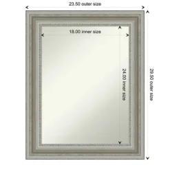 Kirkland's Home Parlor Silver Framed Wall Mirror- Decorative Mirrors