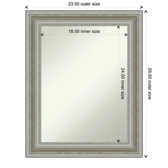 Kirkland's Home Parlor Silver Framed Wall Mirror- Decorative Mirrors