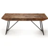 Kirkland's Home Parquet Willa Metal Base Coffee Table- Coffee Tables