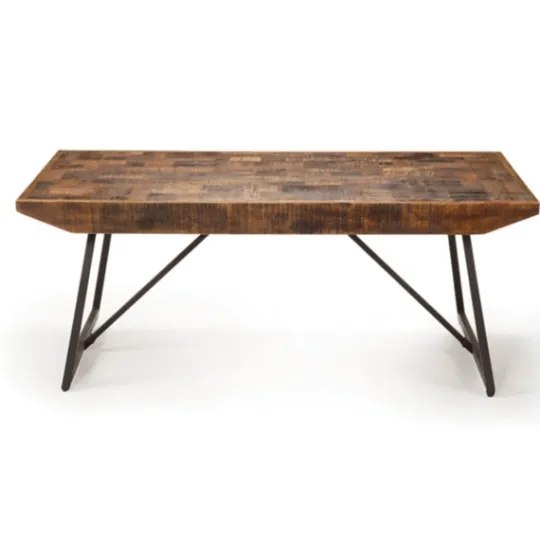 Kirkland's Home Parquet Willa Metal Base Coffee Table- Coffee Tables