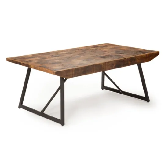 Kirkland's Home Parquet Willa Metal Base Coffee Table- Coffee Tables