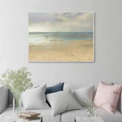 Kirkland's Home Pastel Seascape Framed Canvas Art Print- Canvas Art