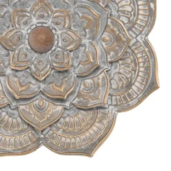 Kirkland's Home Patina Finish Metal Flower Large Wall Plaque- Wall Plaques