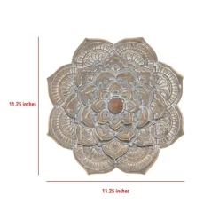 Kirkland's Home Patina Finish Metal Flower Large Wall Plaque- Wall Plaques