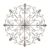 Kirkland's Home Patina Metal Floral Crest Wall Plaque- Wall Plaques