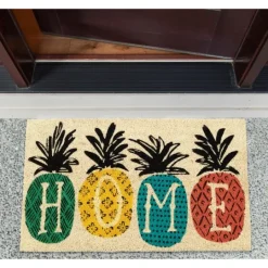 Kirkland's Home Patterned Pineapples Home Coir Doormat- Doormats