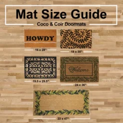 Kirkland's Home Patterned Pineapples Home Coir Doormat- Doormats