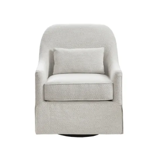 Kirkland's Home Patterned Upholstered Swivel Glider Chair- Accent Chairs
