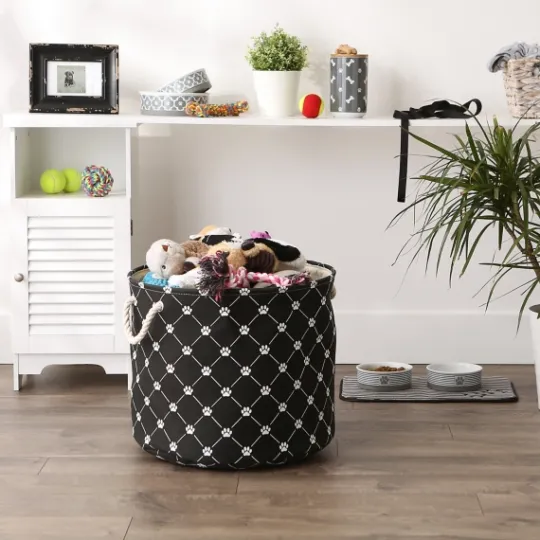 Kirkland's Home Paw Trellis Round Basket, 18 In.- Baskets & Boxes