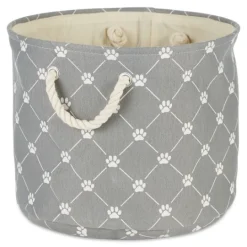 Kirkland's Home Paw Trellis Round Basket, 15 In.- Baskets & Boxes