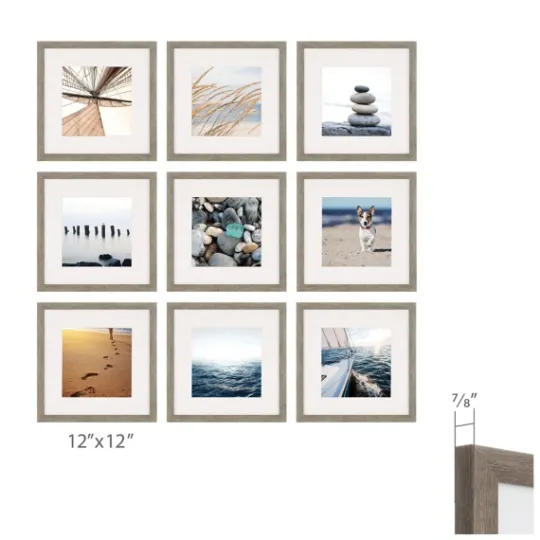 Kirkland's Home 9-Pc. Gallery Wall Picture Frame Set, 8X8- Gallery Wall Frames