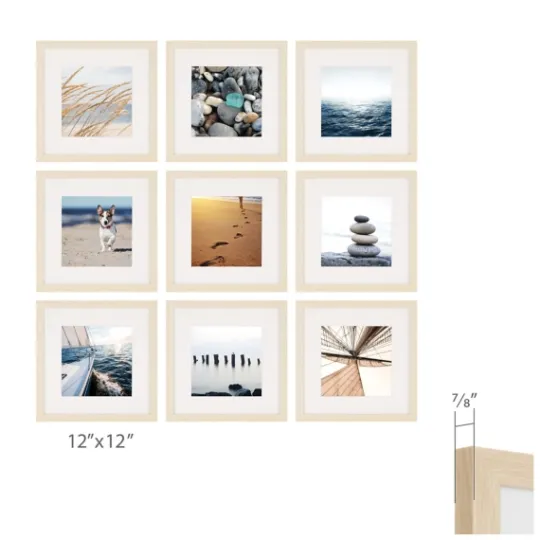 Kirkland's Home 9-Pc. Gallery Wall Picture Frame Set, 8X8- Gallery Wall Frames