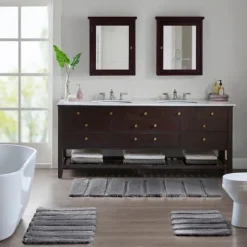 Kirkland's Home Pearl Tufted Bath Mat, 34 In.- Bathroom Rugs