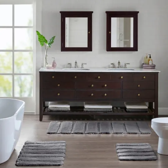 Kirkland's Home Pearl Tufted Bath Mat, 34 In.- Bathroom Rugs