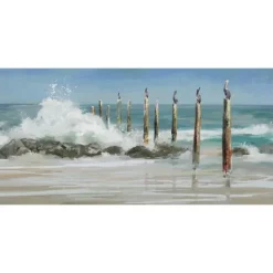 Kirkland's Home Perched By The Sea Canvas Art Print- Canvas Art