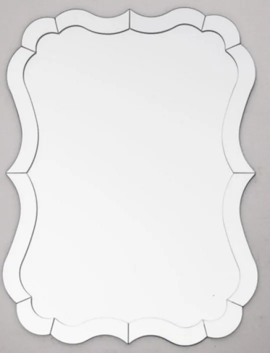 Kirkland's Home Perfect Symmetry Scalloped Mirror- Decorative Mirrors