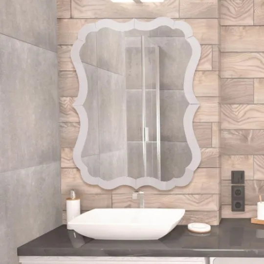 Kirkland's Home Perfect Symmetry Scalloped Mirror- Decorative Mirrors