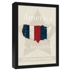 Kirkland's Home Personalized America The Beautiful Canvas Print- Wall Quotes & Signs
