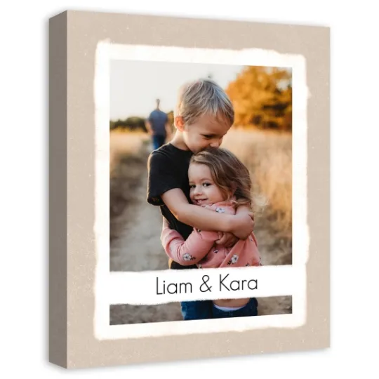 Kirkland's Home Personalized Beige Photo Upload Canvas Art Print- Wall Plaques