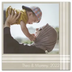 Kirkland's Home Personalized Beige Plaid Photo Upload Canvas Art- Wall Plaques