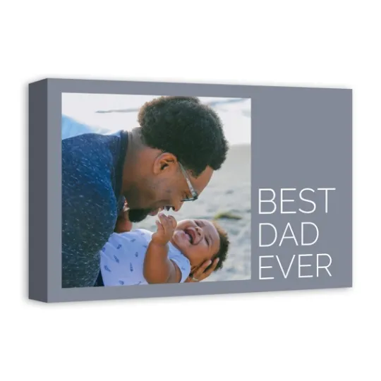 Kirkland's Home Personalized Best Dad Ever Canvas Art Print- Wall Quotes & Signs