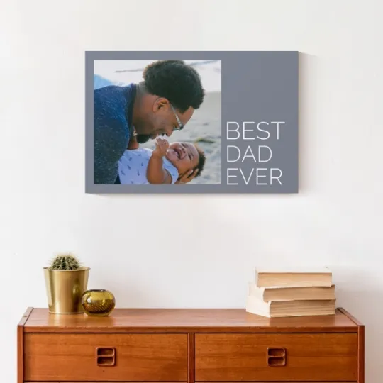 Kirkland's Home Personalized Best Dad Ever Canvas Art Print- Wall Quotes & Signs