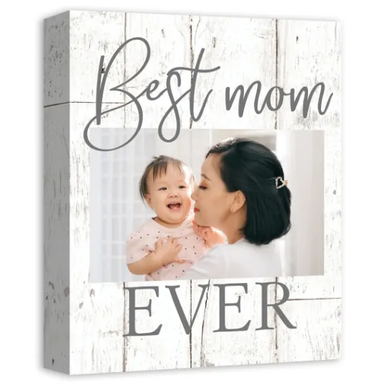 Kirkland's Home Personalized Best Mom Ever Canvas Wall Plaque- Wall Quotes & Signs