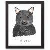 Kirkland's Home Personalized Black Cat Canvas Wall Plaque- Wall Quotes & Signs