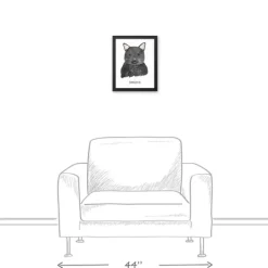 Kirkland's Home Personalized Black Cat Canvas Wall Plaque- Wall Quotes & Signs