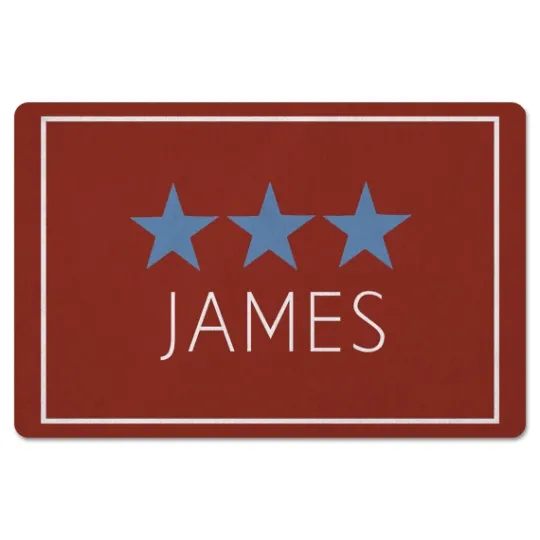Kirkland's Home Personalized Blue Stars Floor Mat- Kitchen & Floor Mats