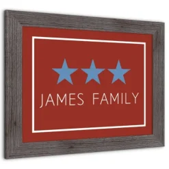 Kirkland's Home Personalized Blue Stars Framed Art Print- Wall Quotes & Signs