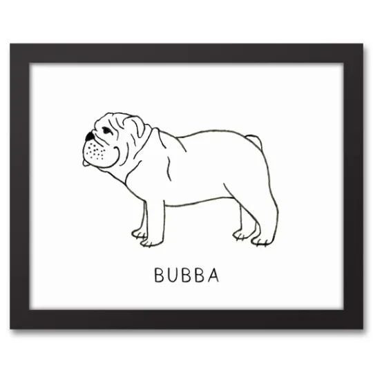 Kirkland's Home Personalized Bulldog Framed Wall Plaque- Wall Quotes & Signs