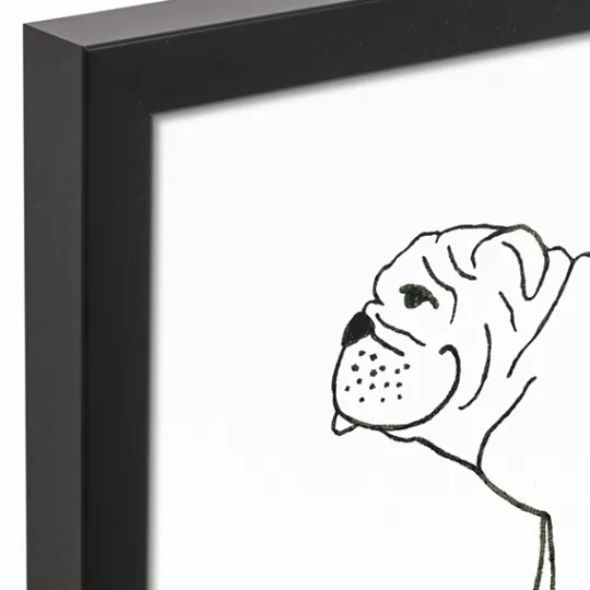 Kirkland's Home Personalized Bulldog Framed Wall Plaque- Wall Quotes & Signs