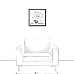 Kirkland's Home Personalized Dad Established Black Canvas Print- Wall Quotes & Signs