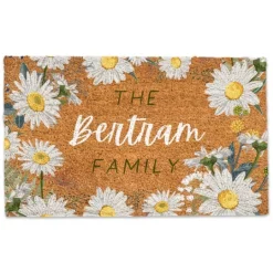 Kirkland's Home Personalized Daisy Chain Coir Doormat- Doormats