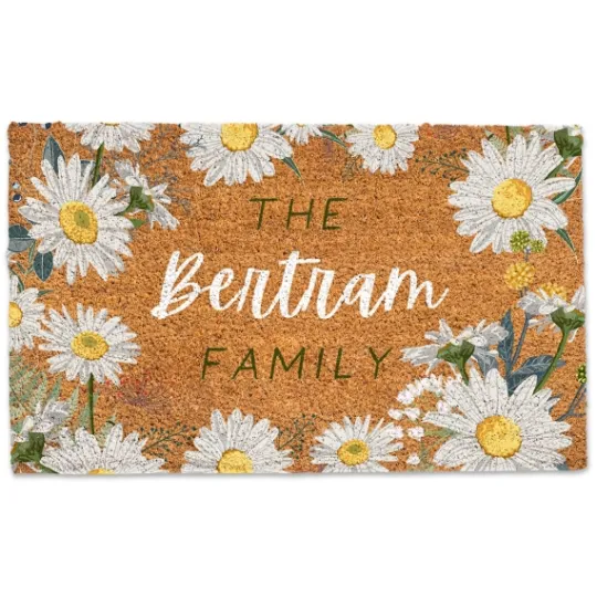 Kirkland's Home Personalized Daisy Chain Coir Doormat- Doormats