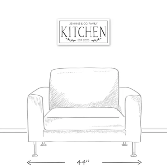 Kirkland's Home Personalized Family Kitchen Co. Canvas Wall Plaque- Wall Quotes & Signs