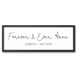 Kirkland's Home Personalized Forever And Ever Canvas Wall Plaque- Wall Quotes & Signs