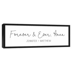 Kirkland's Home Personalized Forever And Ever Canvas Wall Plaque- Wall Quotes & Signs