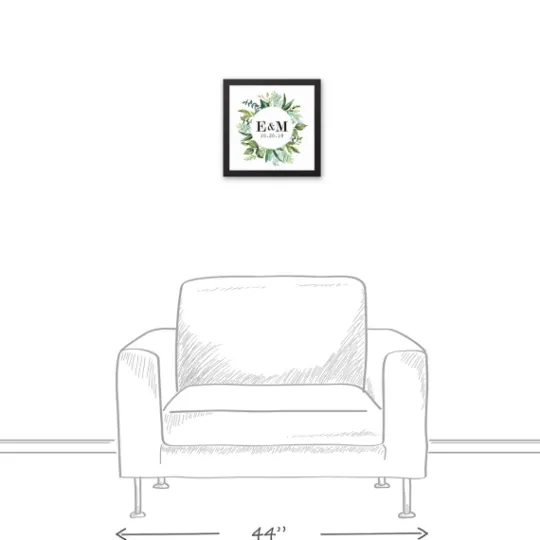 Kirkland's Home Personalized Framed Monogram Leaves Wall Plaque- Wall Quotes & Signs