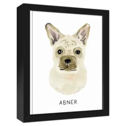 Kirkland's Home Personalized French Bulldog Canvas Wall Plaque- Wall Quotes & Signs