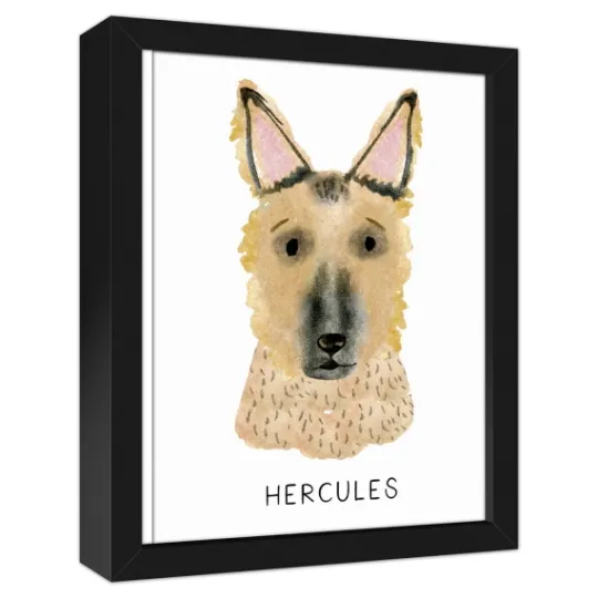 Kirkland's Home Personalized German Shepherd Canvas Wall Plaque- Wall Quotes & Signs