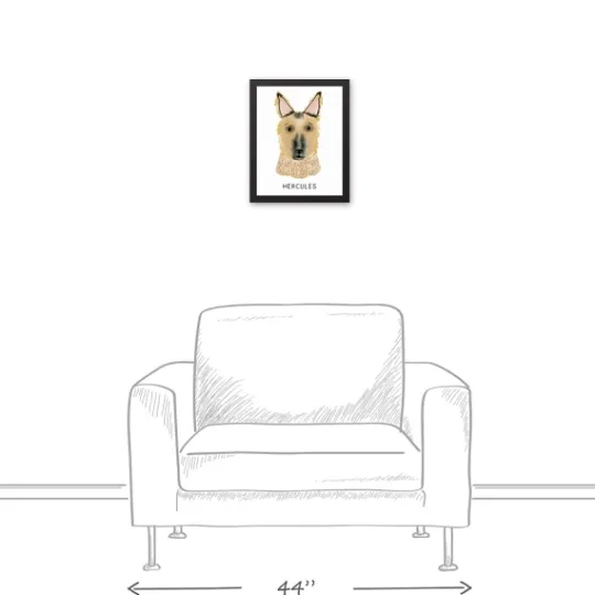 Kirkland's Home Personalized German Shepherd Canvas Wall Plaque- Wall Quotes & Signs