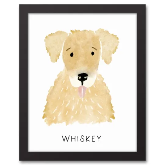 Kirkland's Home Personalized Golden Retriever Canvas Wall Plaque- Wall Quotes & Signs