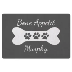 Kirkland's Home Personalized Gray Bone Apetit Kitchen Mat- Kitchen & Floor Mats