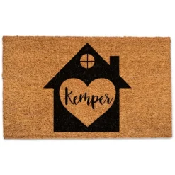 Kirkland's Home Personalized Heart Home Coir Doormat- Doormats