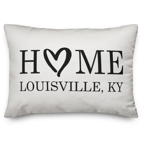 Kirkland's Home Personalized Home Heart Location Pillow- Pillows