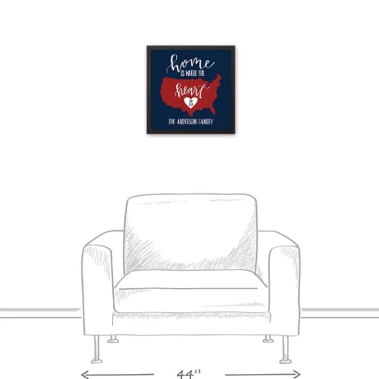 Kirkland's Home Personalized Home Is Where The Heart Is Canvas- Wall Quotes & Signs