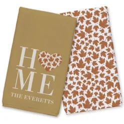 Kirkland's Home Personalized Home With Heart 2-Pc. Harvest Towels- Blankets & Throws